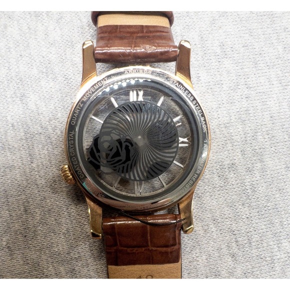 Akribos XXIV Womens Rose Crystal Transparent Watch ‎ 34mm New Battery main image 7